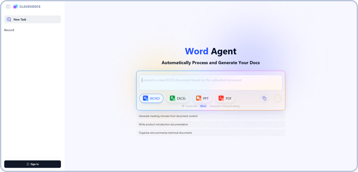 Spire.Word AI Agent Interface