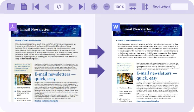 Convert PDF to Other Formats