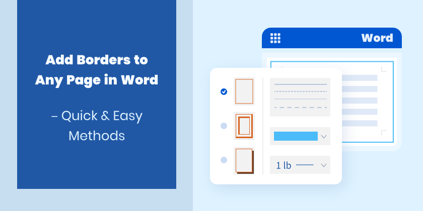 Добавить границы страниц в Word с помощью 4 методов