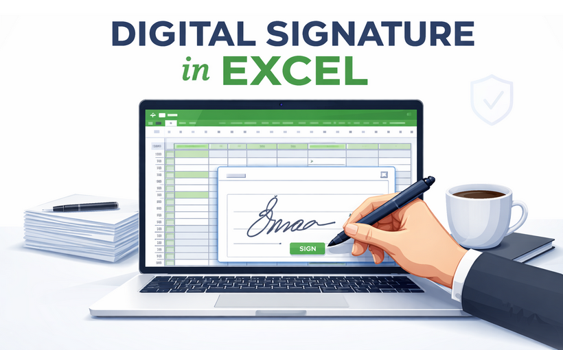 Una guía para añadir firmas visibles o invisibles a Excel