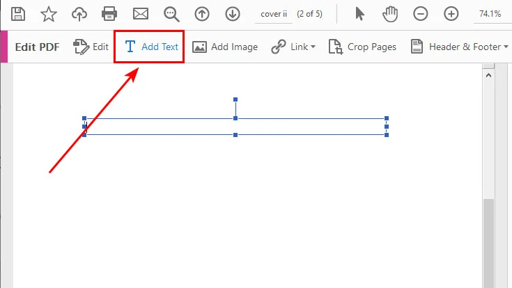 Ajouter du texte dans un PDF