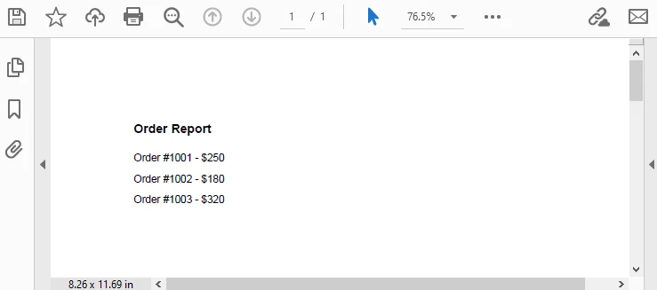 Export Dynamic Data to PDF in ASP.NET Using C#