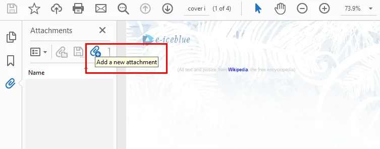 Прикрепление файла к PDF с помощью Adobe