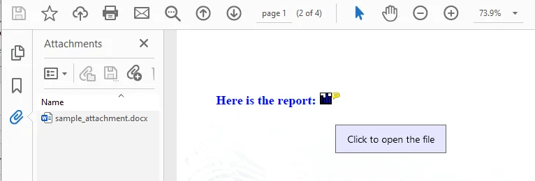 Добавление вложений-аннотаций в PDF