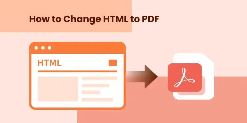 cover page of changing html to pdf format