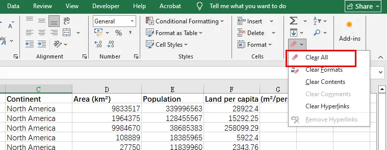 Reduce Excel File Size by Clearing All Unwanted Formatting