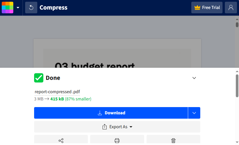 Comprimir archivos PDF en línea de forma gratuita