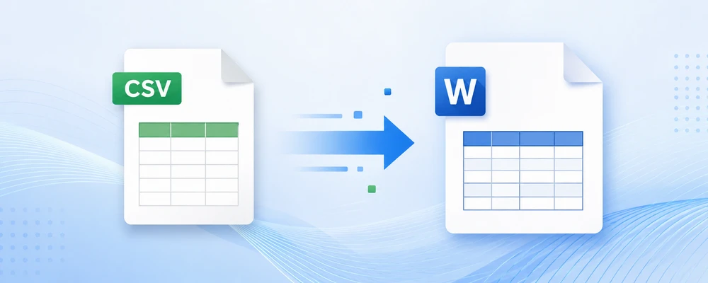 Converter arquivos CSV para documentos Word usando métodos manuais, ferramentas online e automação Python