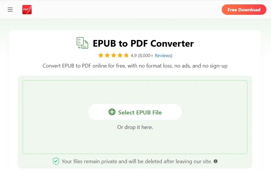 How to Convert EPUB to PDF with Online Tools