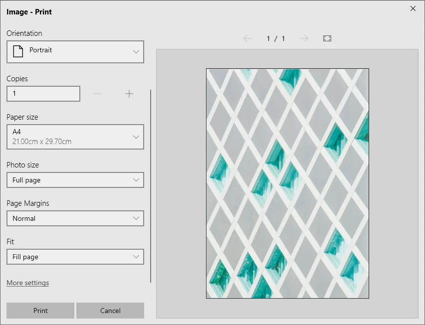 Export HEIC to PDF in Microsoft Photos