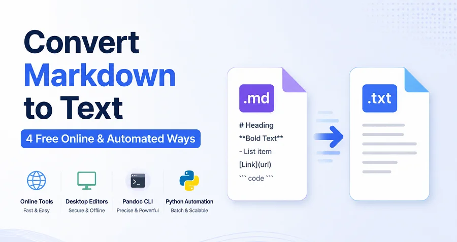 Guia Passo a Passo Mostrando Como Converter Markdown para Texto