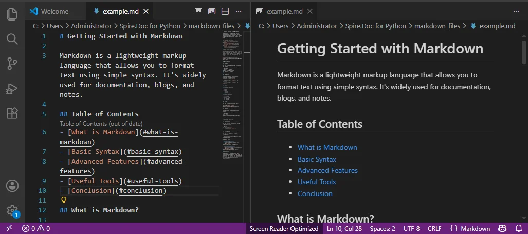 Converter Markdown para TXT Offline com Editores de Desktop