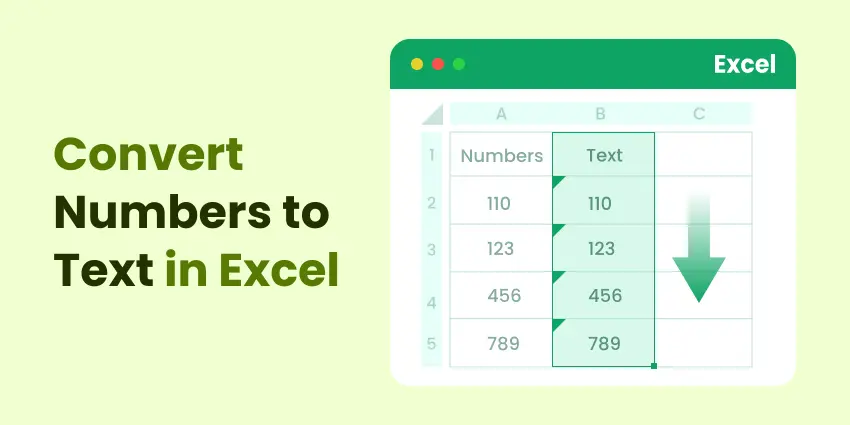 Convertir Números a Texto en Excel