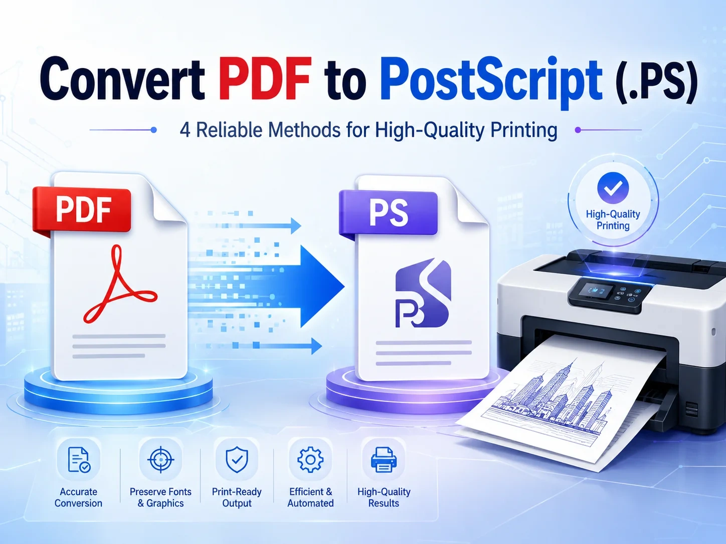Guia Passo a Passo para Conversão de PDF para PostScript