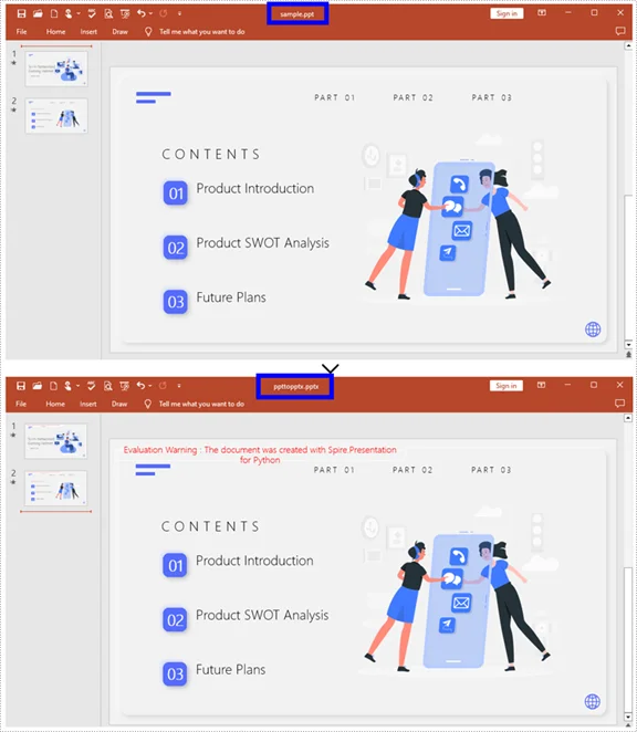 Batch Convert PPT to PPTX Using Python