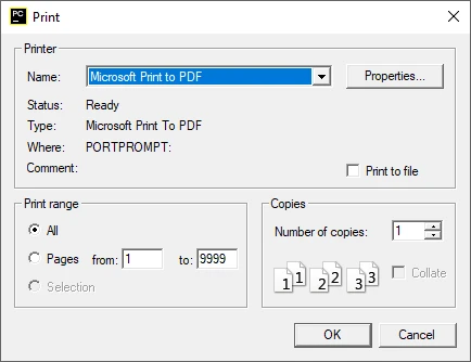 Печать Python в PDF с помощью Microsoft Print to PDF
