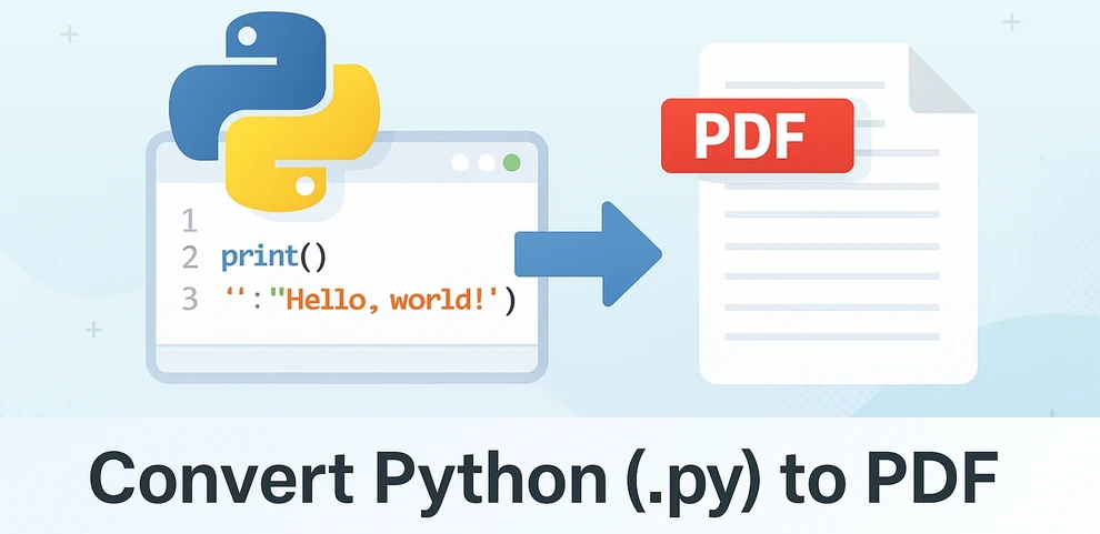 Как конвертировать файлы Python .py в документы PDF