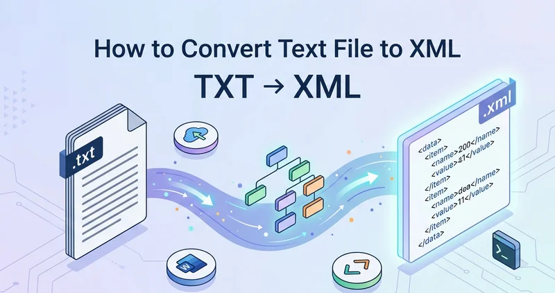Konvertieren von Textdateien in XML mit Online-Tools, MS Word und Python