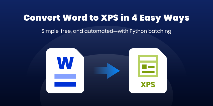 Convert Word to XPS in Four Ways