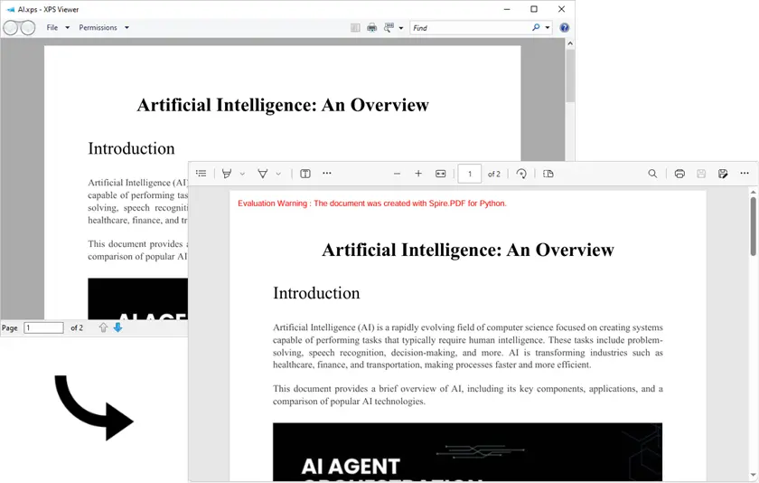 Converter XPS para PDF usando Python