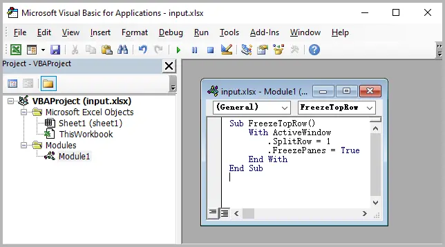 Copy and paste VBA code