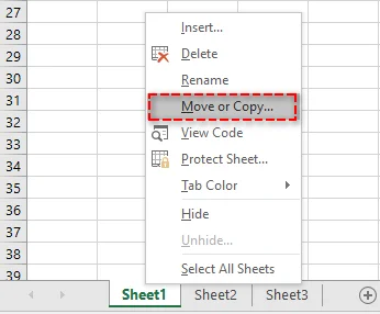 Right-click an Excel worksheet tab and select Move or Copy