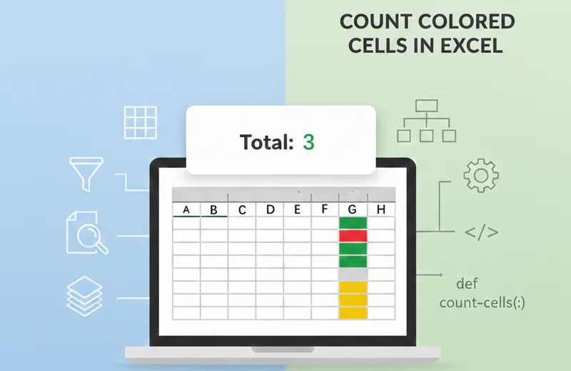 How to Count Colored Cells in Excel