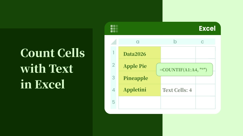 Zellen mit Text in Microsoft Excel zählen
