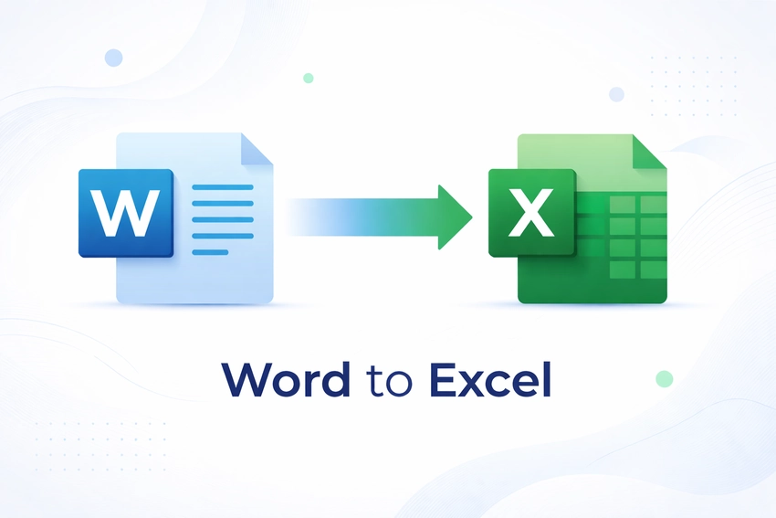 C#: Word to Excel conversion