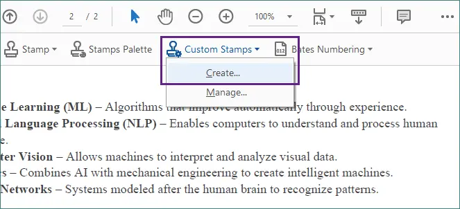 Create a custom stamp