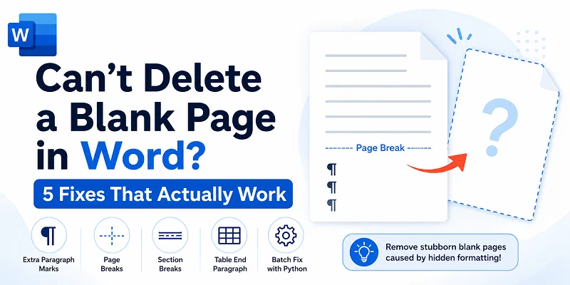 Visual Guide for Deleting Blank Pages in Word that Won't Delete