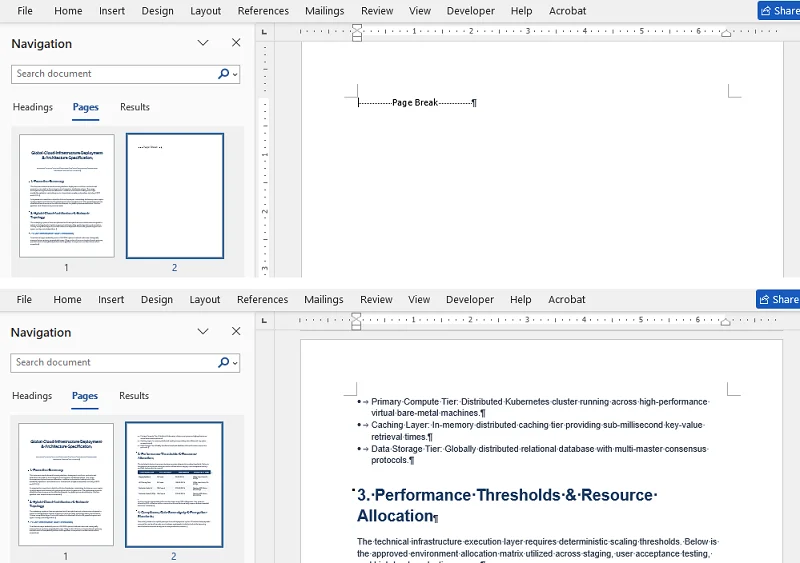 Delete Blank Pages in Word Caused by Manual Page Breaks