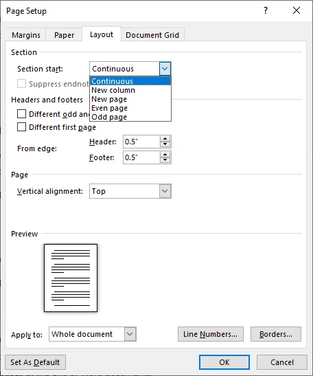 Fix Blank Pages in Word Caused by Section Breaks