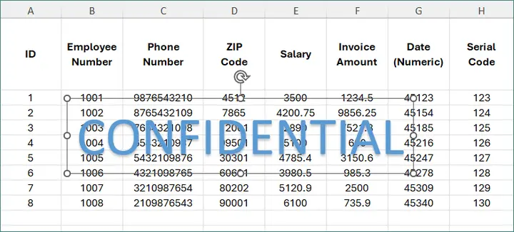 Geben Sie vertraulich ein