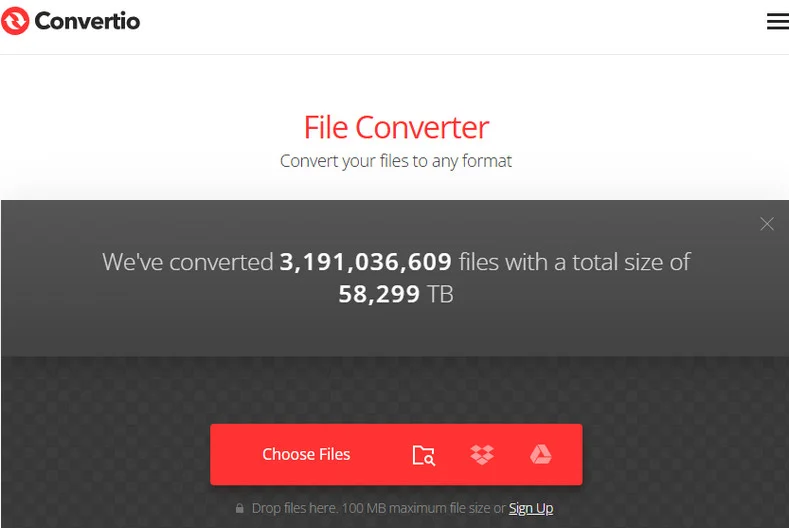 Convertio: an EPUB to TXT Converter Best for Mobile Users