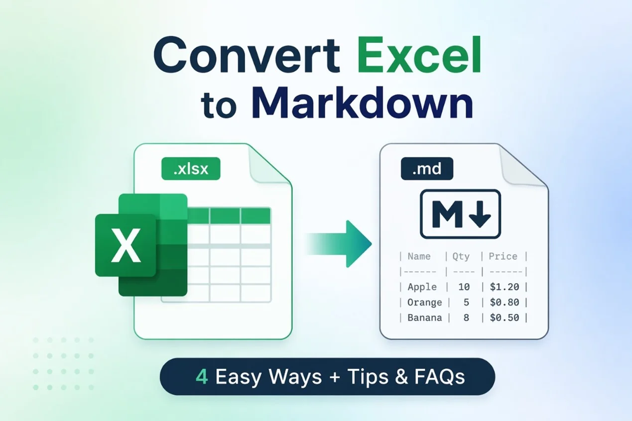 Guida Passo-Passo su Come Convertire Excel in Markdown