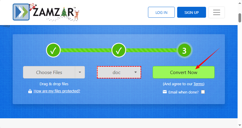 Convertidor gratuito en línea de Excel a Word