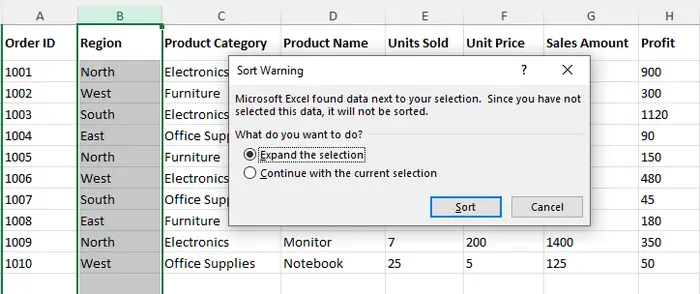 Auswahl erweitern aktivieren