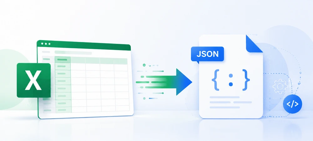 Como exportar Excel para JSON