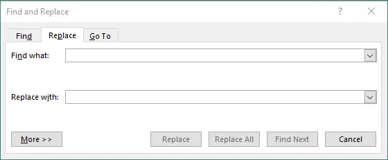 Find and Replace tool in Word