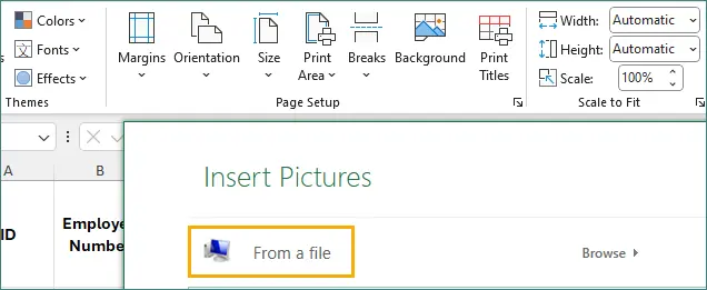 Wählen Sie eine Bilddatei aus