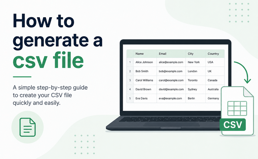 CSV 파일 생성하는 4가지 빠르고 무료 방법