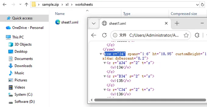Zeilenanzahl aus XML-Datei abrufen