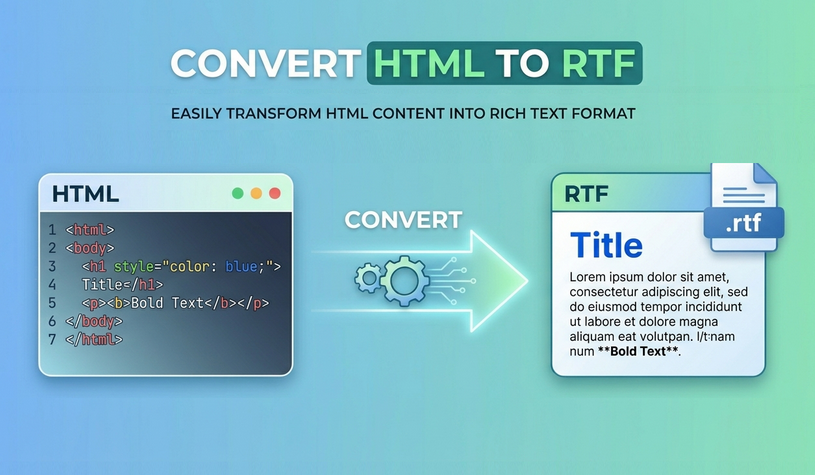 4 méthodes gratuites pour convertir HTML en RTF (texte enrichi)