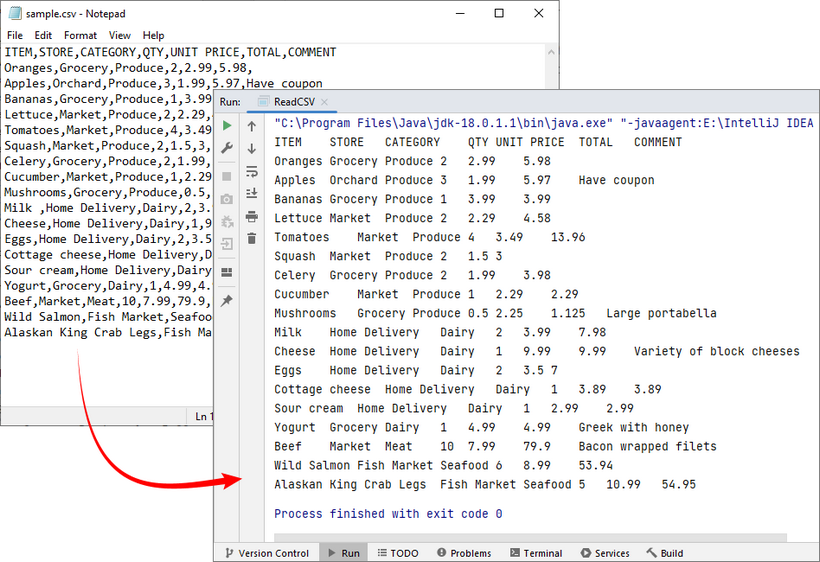 Read data from a CSV file in Java