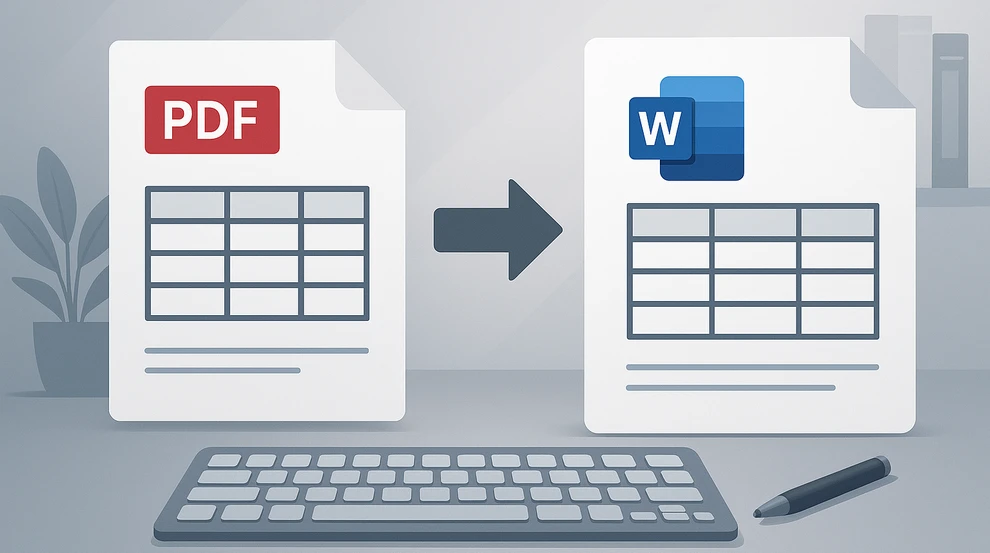 Tutorial on How to Cionvert PDF Table to Word