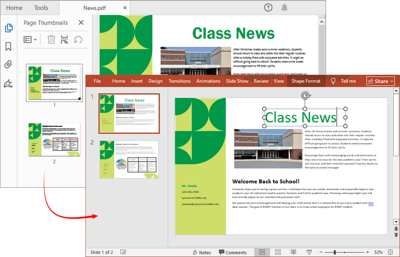 Konvertieren Sie PDF mit einer kostenlosen Python-Bibliothek in PowerPoint