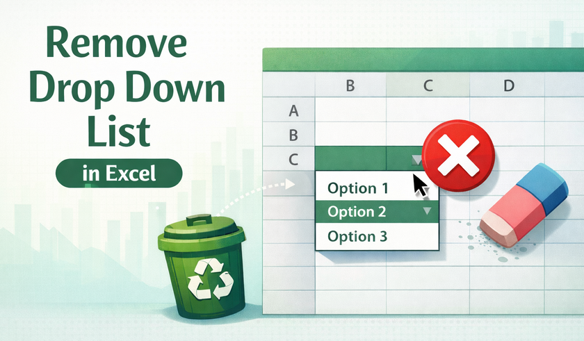 Best free methods to remove drop-down lists in Excel