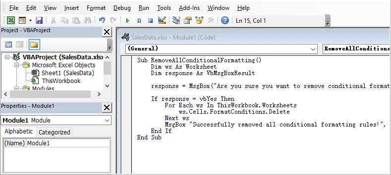 Macro VBA para remover formatação condicional no Excel