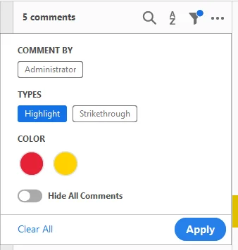Sort Annotations by Type